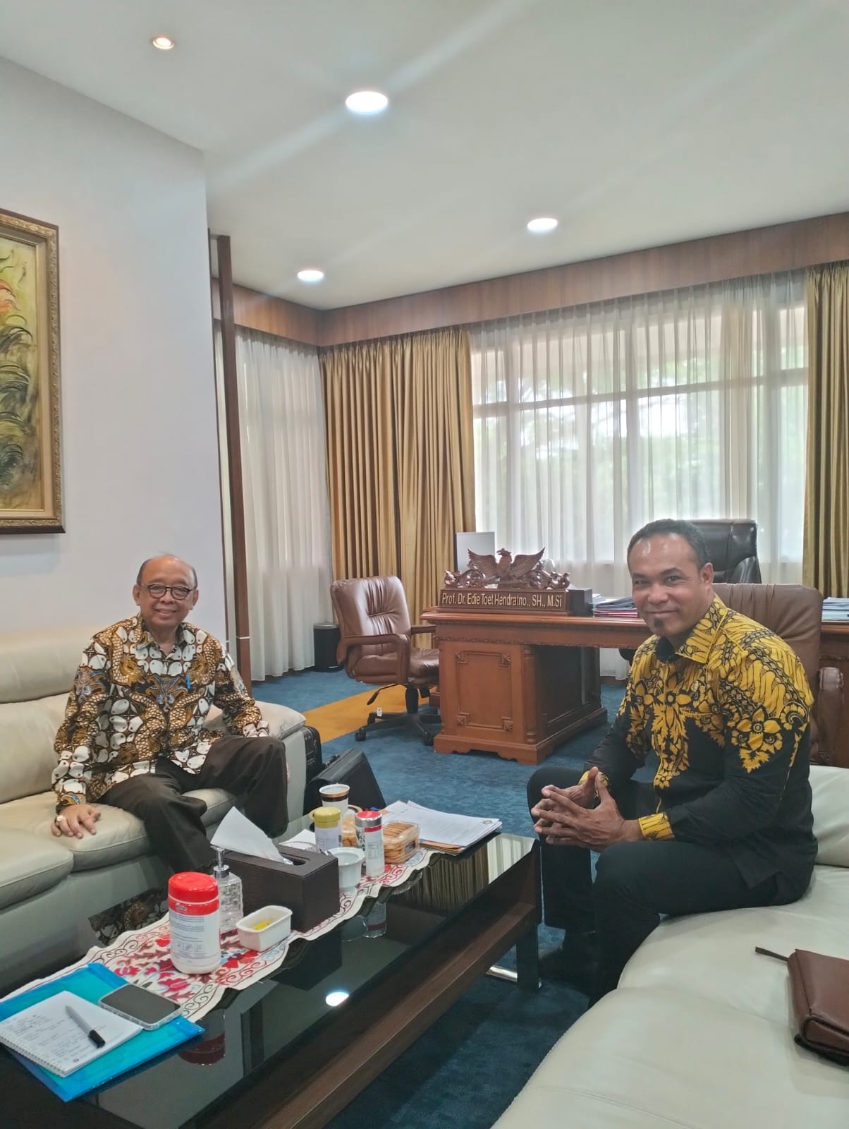 Diskusi dengan rektor Universitas Pancasila ; Prof Edy To...